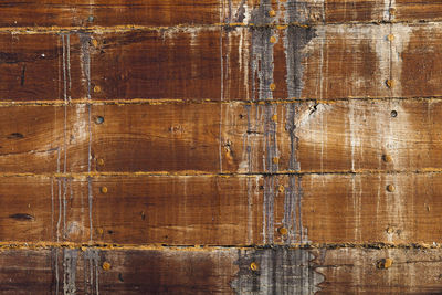 Full frame shot of wooden wall