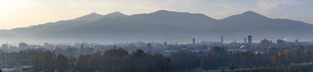 Panoramic view of buildings in city