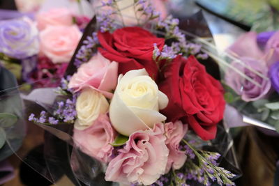 Close-up of rose bouquet