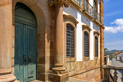 Low angle view of historic building against sky