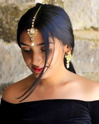 Portrait of a beautiful young woman
