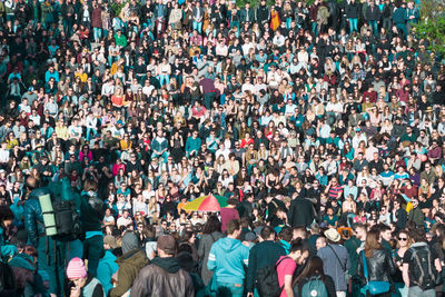 Group of people at music concert