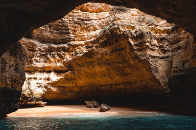 Rock formations in sea