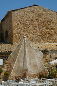 Umbrella against sky