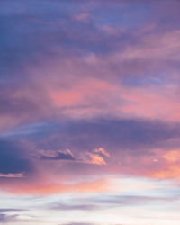 Low angle view of sky during sunset