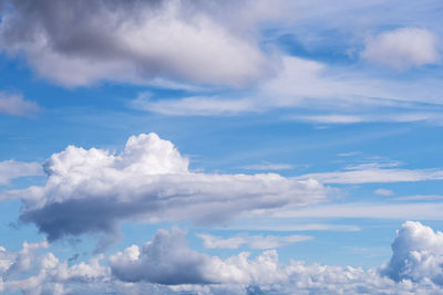 Low angle view of clouds in sky