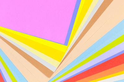 Full frame shot of multi colored paper
