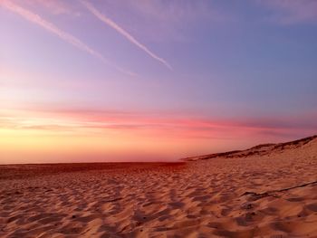 Atlantic beach at sunset 