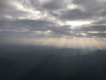 Scenic view of cloudscape against sky during sunset