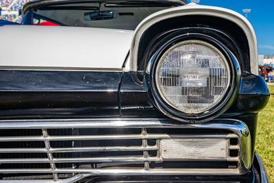 Close-up of vintage car