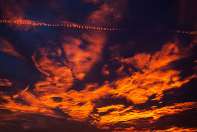 Dramatic sky during sunset