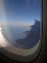 Aerial view of sea against sky