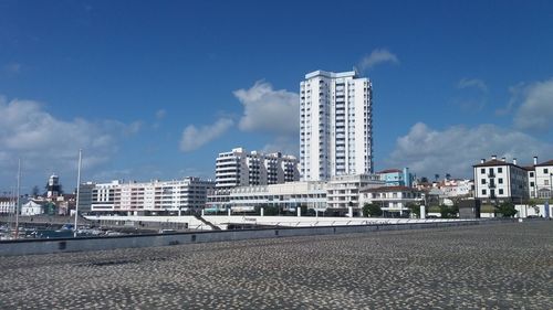 Modern cityscape against sky