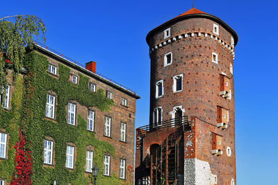 Low angle view of historic building against sky