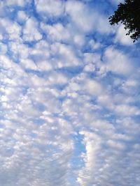 Low angle view of clouds in sky