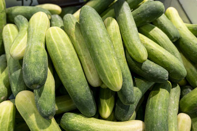 Full frame shot of vegetables at market stall