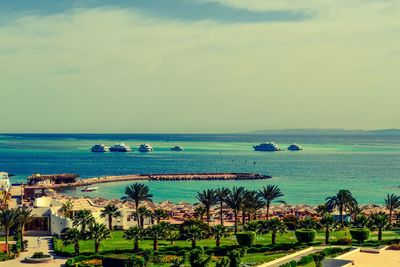 Scenic view of sea against sky