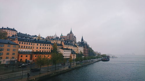 View of buildings at waterfront