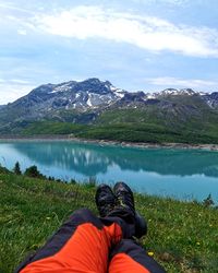 Lago del moncenisio, montagne, alpi, trekking 