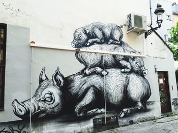 Close-up of built structure