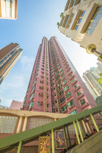 Low angle view of buildings against sky