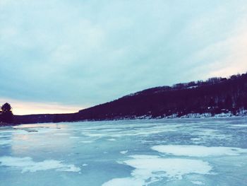 Snow covered landscape