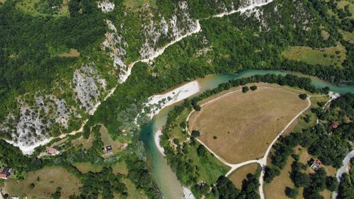 High angle view of landscape