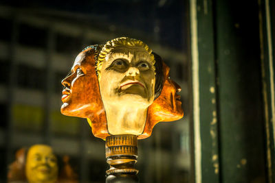 Close-up of buddha statue