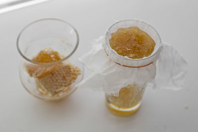 Close-up of drink in bowl