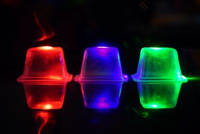 Close-up of multi colored lights