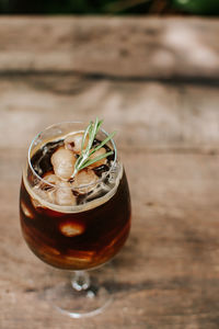 Close-up of drink on table