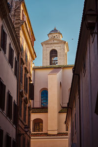 Low angle view of buildings against sky