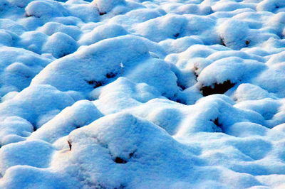 Full frame shot of snow covered landscape