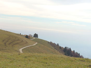 Scenic view of landscape against sky