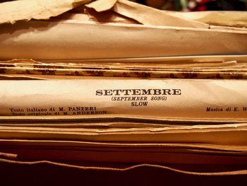 Close-up of text on paper