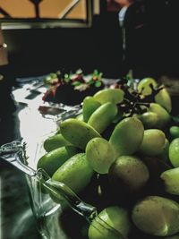 Close-up of fruits on table