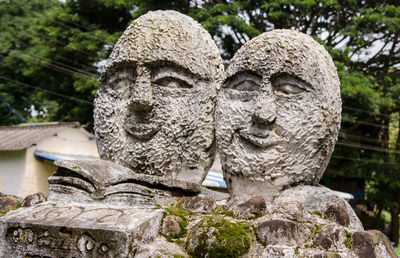Buddha statue in cemetery