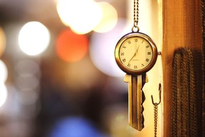 Close-up of clock