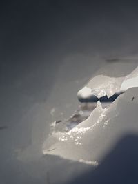 Close-up of ice crystals