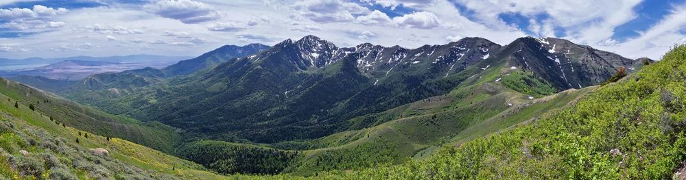 Panoramic view of landscape against sky