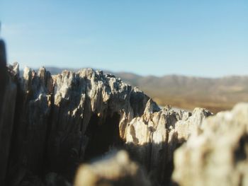 Panoramic view of mountains against sky