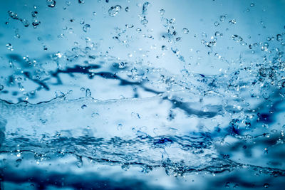 Full frame shot of water splashing