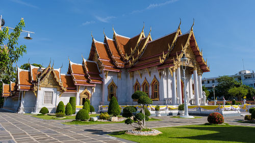 Low angle view of historical building