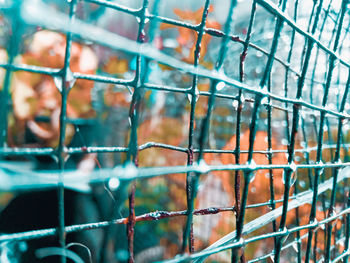 Full frame shot of metal grate