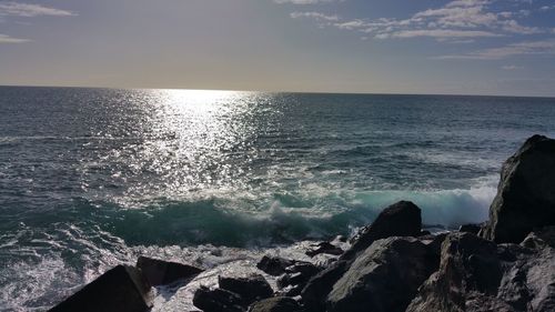 Scenic view of sea against sky