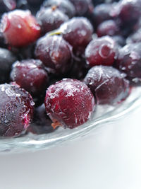 Close-up of strawberries in bowl