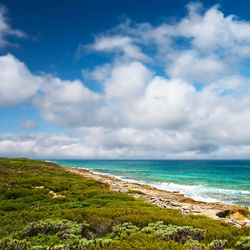 Scenic view of sea against sky