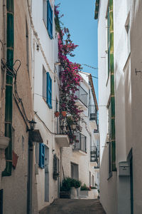 Low angle view of buildings against sky