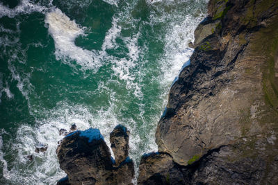 Rocks in sea