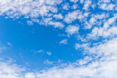 Low angle view of clouds in sky